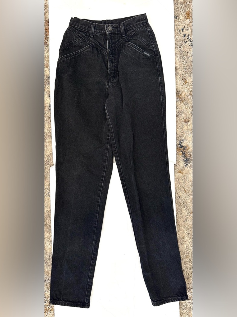 Rockies Ladies Vintage High Waisted Jeans Black Size 9/29